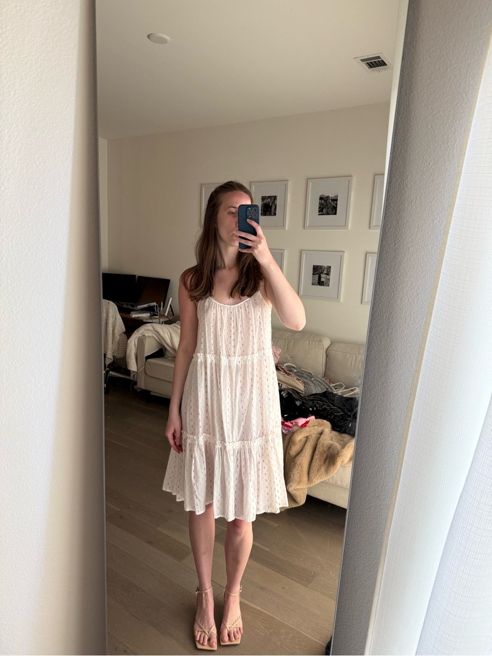 Madewell Tiered Sleeveless Mini Dress